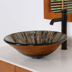 Robinet de lavabo à bec haut à simple levier en bronze huilé Elite et bonde à levier.