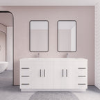 Meuble-lavabo Eliza de 183 cm (72 pouces) à poser avec double vasque