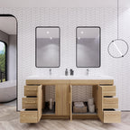 Meuble-lavabo Eliza de 183 cm (72 pouces) à poser avec double vasque