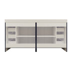 Meuble-lavabo Eliza de 183 cm (72 pouces) à poser avec double vasque