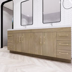 Meuble-lavabo Eliza de 183 cm (72 pouces) à poser avec double vasque