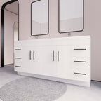 Meuble-lavabo Eliza de 183 cm (72 pouces) à poser avec double vasque