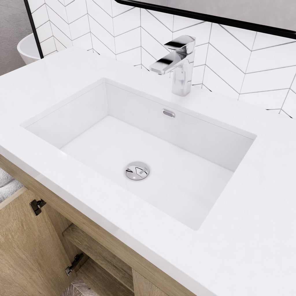 Meuble-lavabo Eliza de 183 cm (72 pouces) à poser avec double vasque