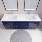 Meuble-lavabo Eliza de 183 cm (72 pouces) à poser avec double vasque
