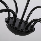 Luminaire classique français minimaliste à 6 lumières avec éclairage de type bougie