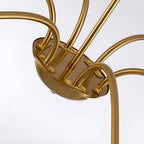 Luminaire classique français minimaliste à 6 lumières avec éclairage de type bougie