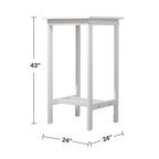 Ensemble table et chaises de bar Emilio en bois