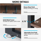 Ensemble porte-manteau et banc à chaussures pour entrée, porte-manteau et rangement à chaussures style industriel