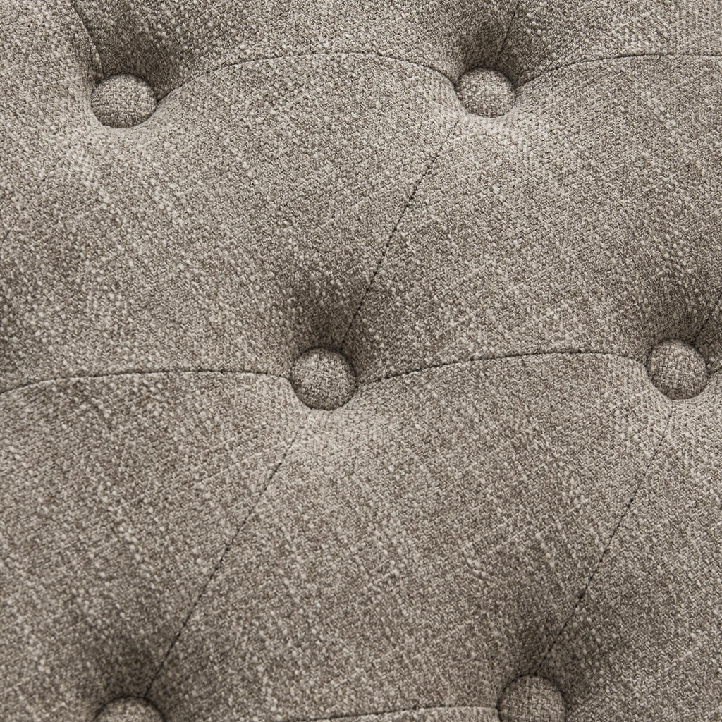 Banc à chaussures d'entrée, banc de rangement, tissu et bois massif, banc rembourré de 109 cm (43 pouces) pour salon et chambres à coucher