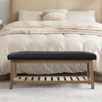 Banc à chaussures d'entrée, banc de rangement, banc rembourré