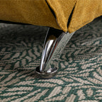 Fauteuil de massage ergonomique en lin, inclinable et capitonné, avec télécommande et 5 modes de vibration