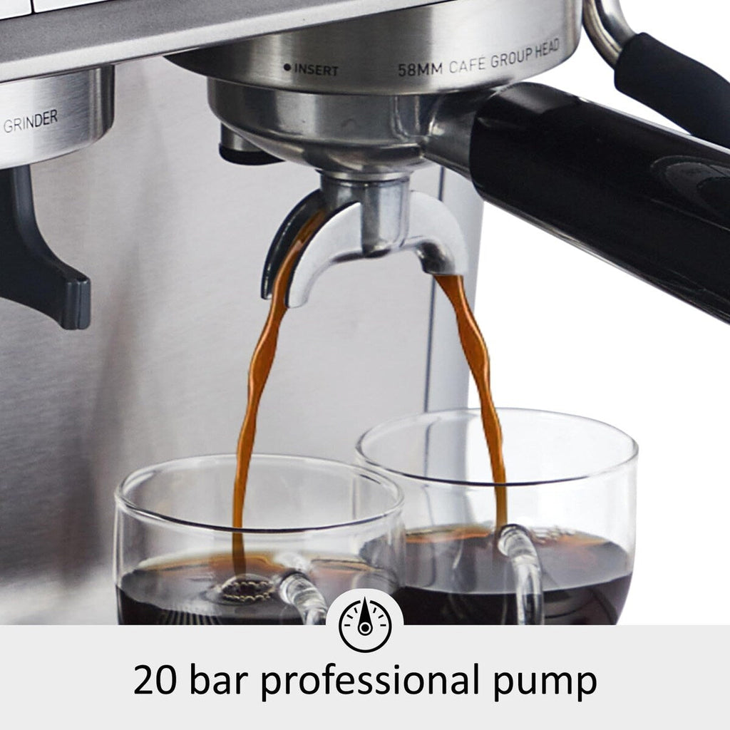Machine à café expresso, avec broyeur, réservoir d'eau de 2,8 L