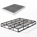 Ressort métallique à profil bas de 5 pouces, structure robuste avec revêtement gris.