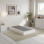 Ressort métallique à profil bas de 5 pouces, structure robuste avec revêtement gris.