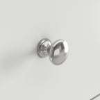 Commode de chambre à coucher double de 135 cm de large avec tiroirs de rangement