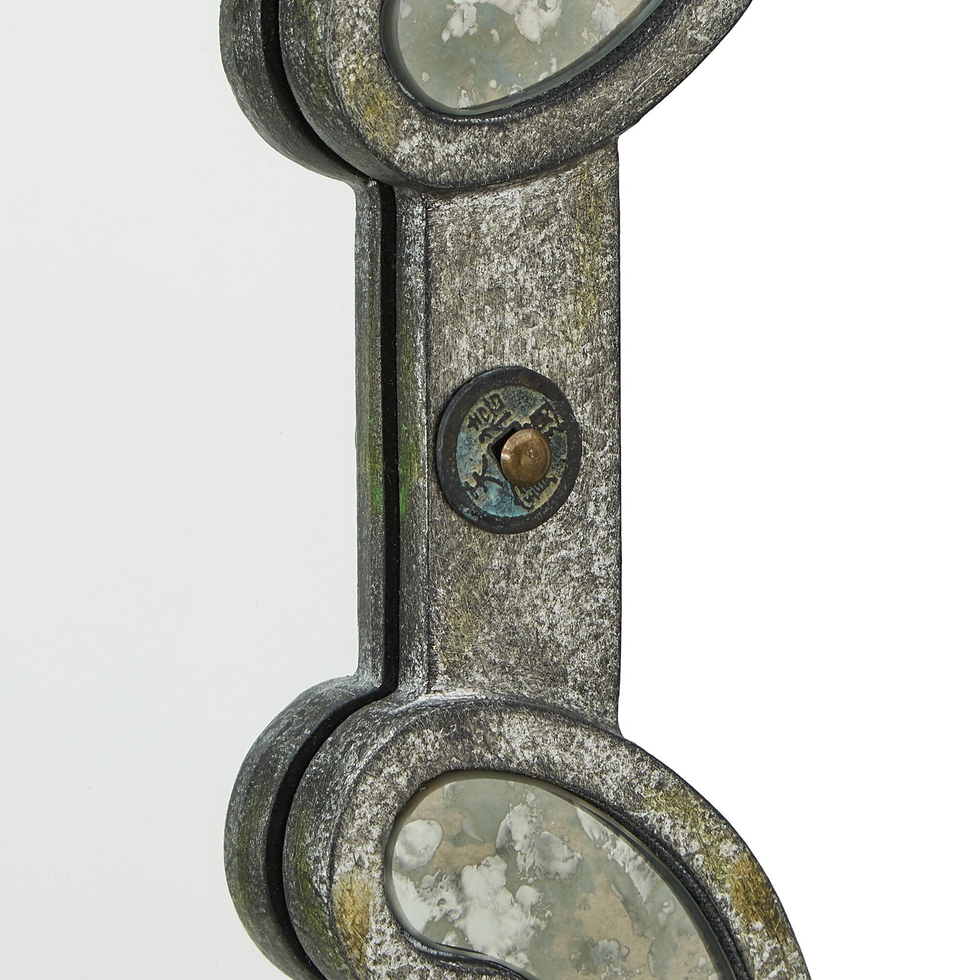 Miroir mural à carreaux argent antique Fantina de iNSPIRE Q Classic