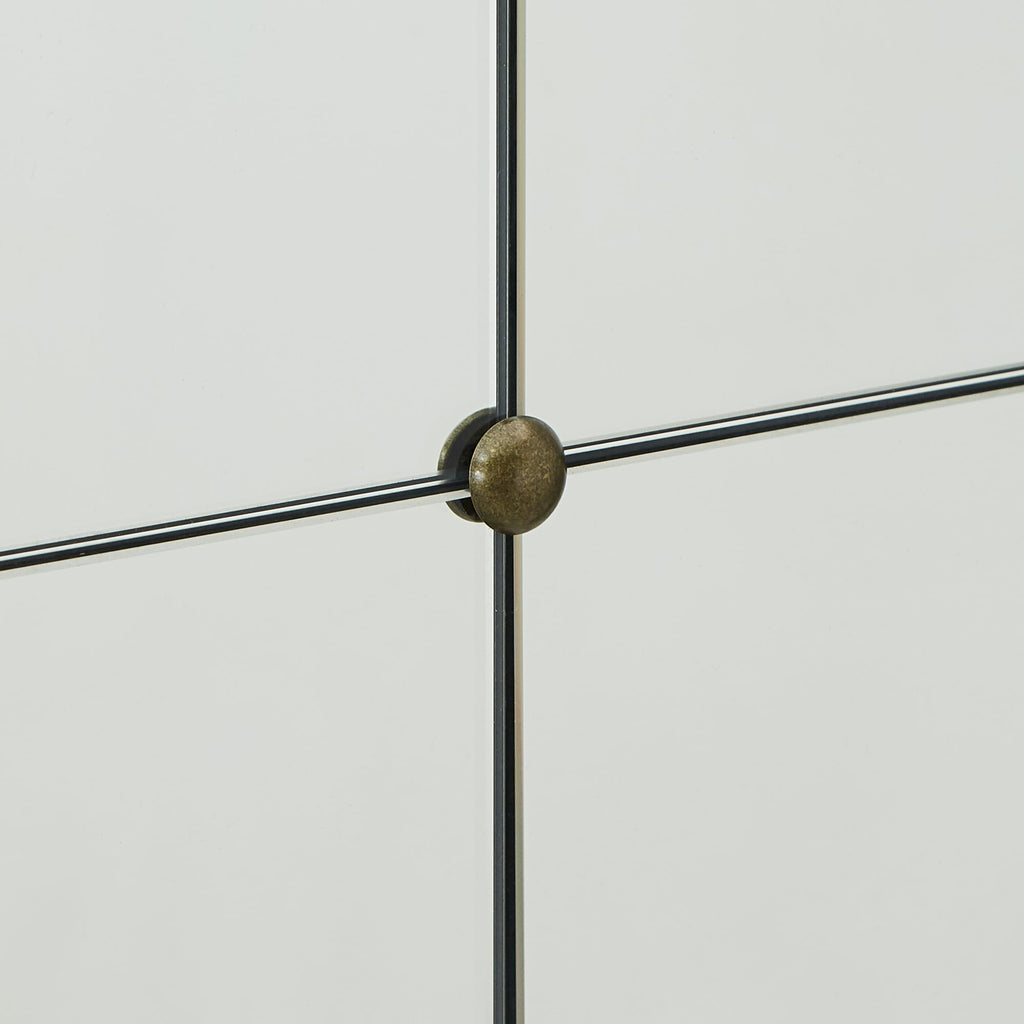 Miroir mural à carreaux argent antique Fantina de iNSPIRE Q Classic