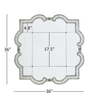 Miroir mural à carreaux argent antique Fantina de iNSPIRE Q Classic
