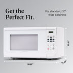 Four à micro-ondes de comptoir Farberware de 1000 watts et 1,1 pi³ avec éclairage LED et verrouillage enfant.