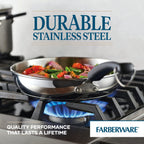 Ensemble de casseroles et poêles en acier inoxydable Farberware Brilliance, 10 pièces