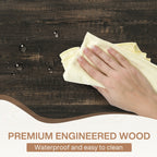 Table de salle à manger de style farmhouse pour 6 personnes, table de cuisine rectangulaire en bois de 70,8 pouces