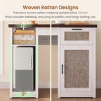 Bureau de direction de style farmhouse, bureau de travail à domicile, tiroir à dossiers, support de moniteur, prise de courant.