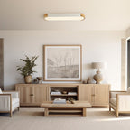 Éclairage encastré ovale allongé en bois style farmhouse, LED dimmable - 37 3000k/6000k