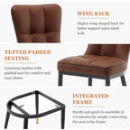 Lot de 2/4 chaises de salle à manger recouvertes de simili cuir