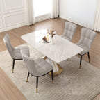 Lot de 2/4 chaises de salle à manger recouvertes de simili cuir