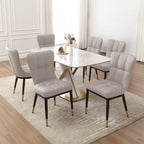 Lot de 2/4 chaises de salle à manger recouvertes de simili cuir