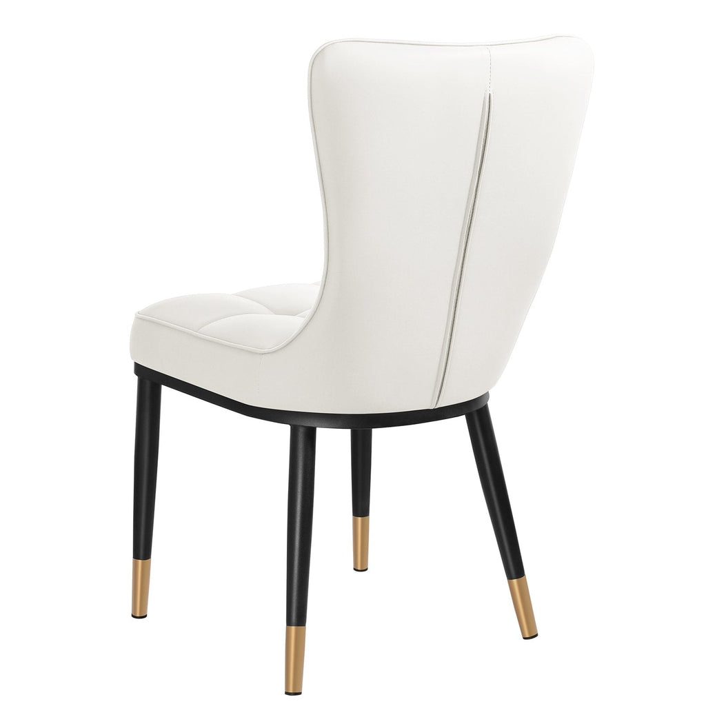 Lot de 2/4 chaises de salle à manger recouvertes de simili cuir