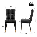 Lot de 2/4 chaises de salle à manger recouvertes de simili cuir