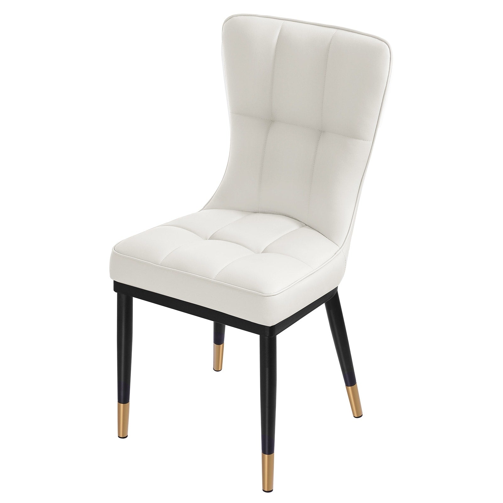 Lot de 2/4 chaises de salle à manger recouvertes de simili cuir