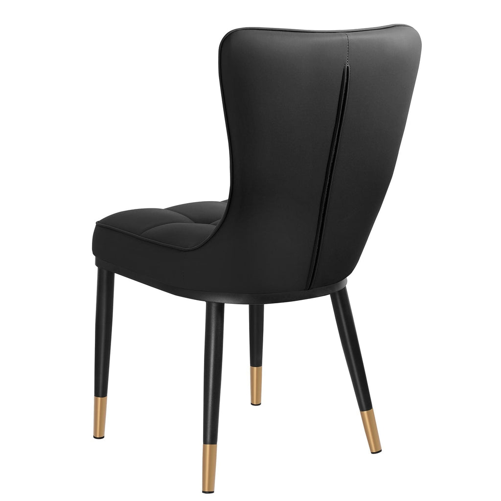 Lot de 2/4 chaises de salle à manger recouvertes de simili cuir