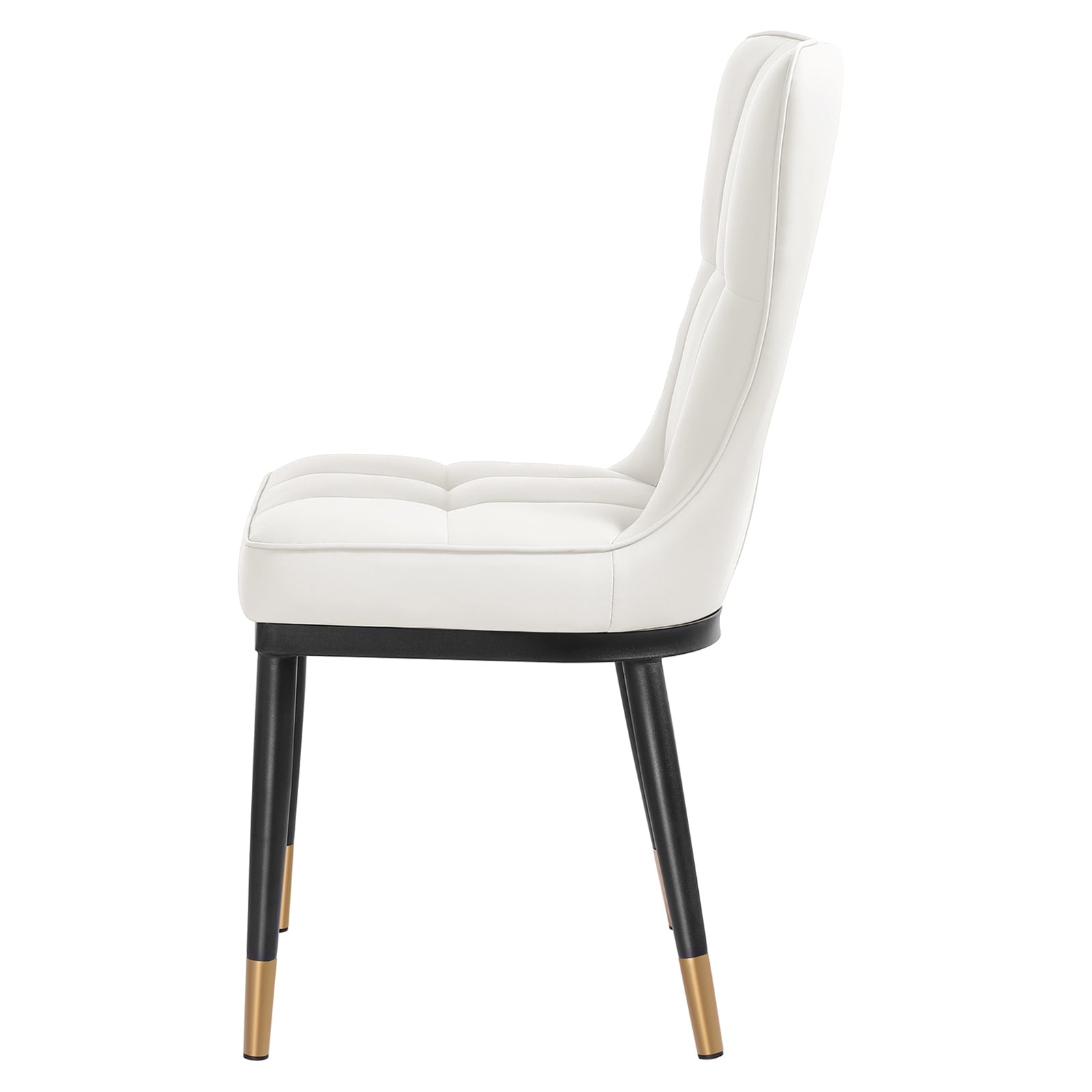 Lot de 2/4 chaises de salle à manger recouvertes de simili cuir