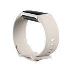 Fitbit Charge 6, tracker d'activité physique, finition porcelaine/aluminium argenté
