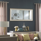 Grand miroir mural rectangulaire avec cadre - Miroir de sol pleine longueur, miroir corporel pour chambre à coucher et dressing.