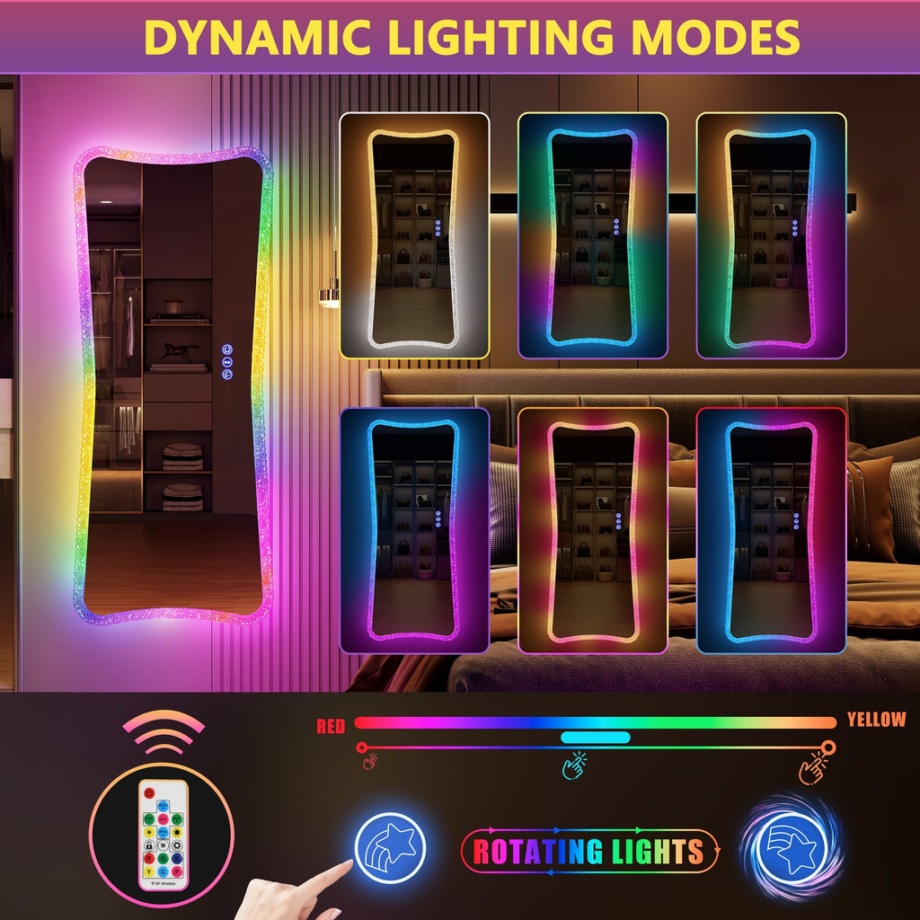 Miropieds à taille réelle avec lumières RGB - Blanc