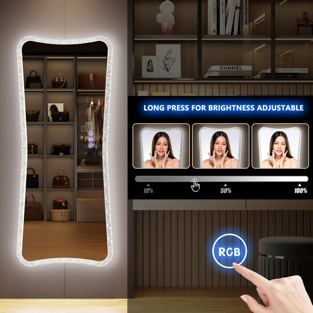 Miropieds à taille réelle avec lumières RGB - Blanc