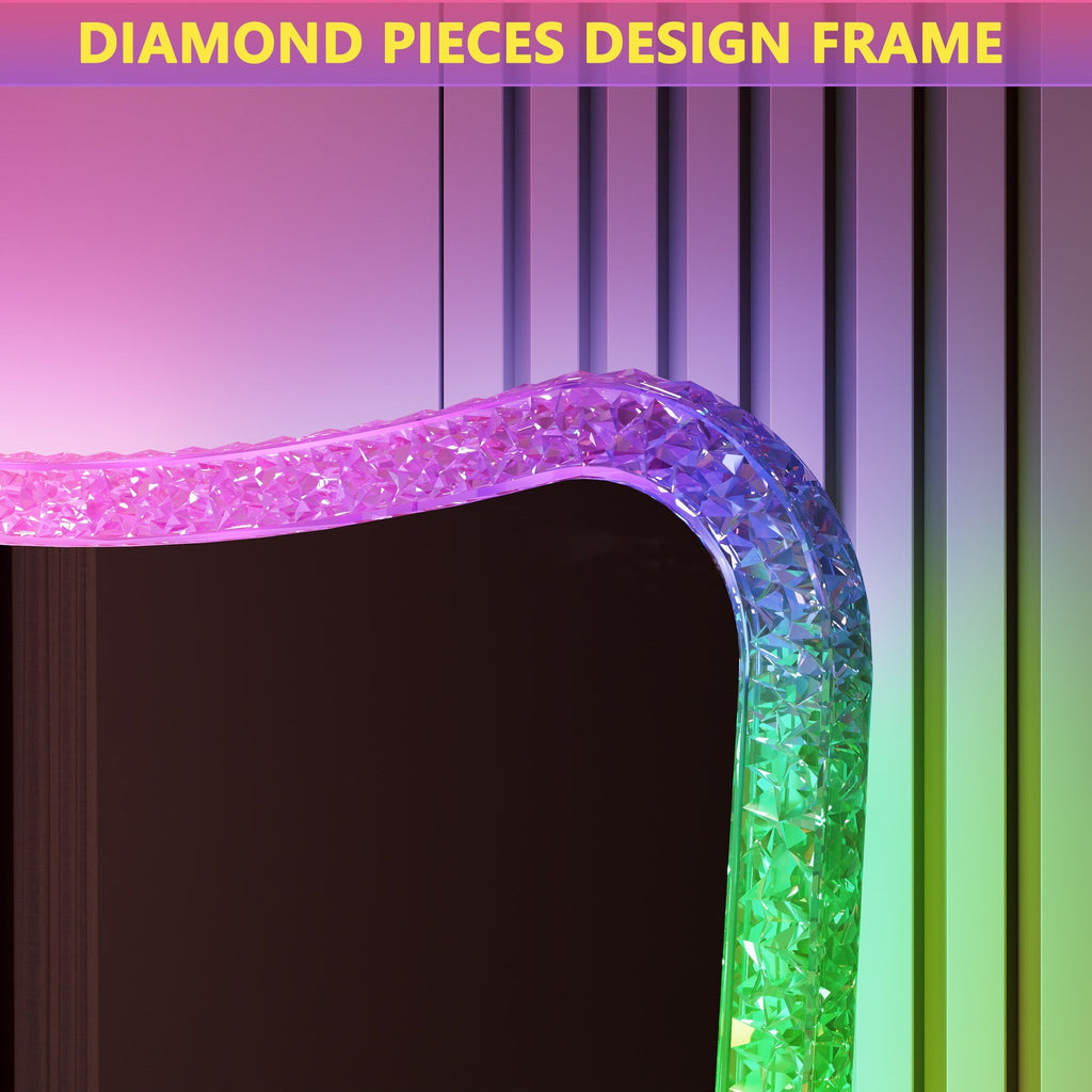 Miropieds à taille réelle avec lumières RGB - Blanc