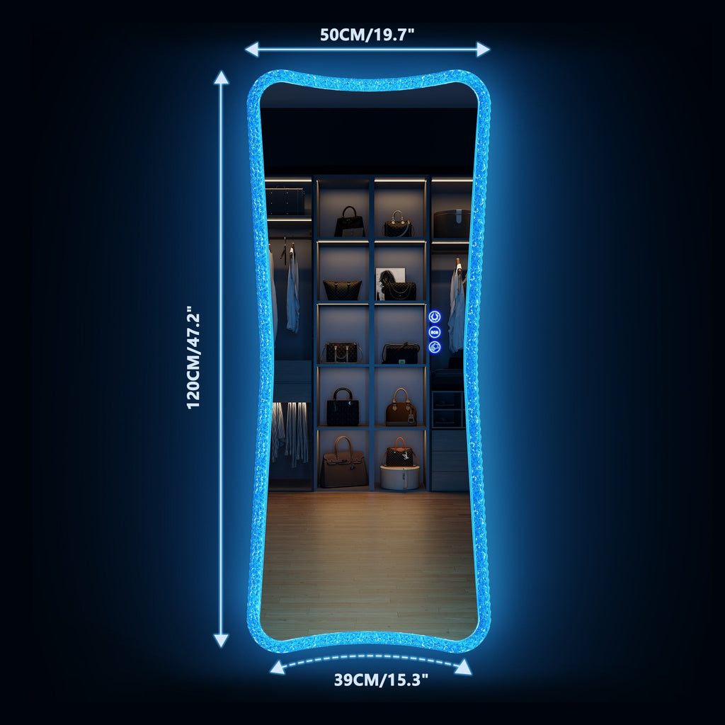 Miropieds à taille réelle avec lumières RGB - Blanc