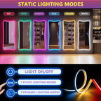 Miropieds à taille réelle avec lumières RGB - Blanc