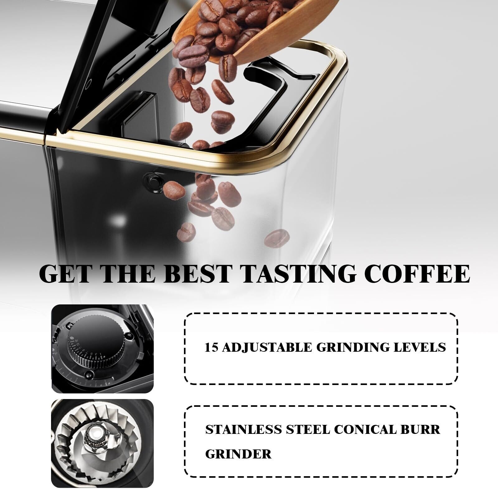 Machine à expresso entièrement automatique 20 bars