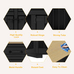 Cage à chien de style meuble, grand chenil en bois de 64,5 pouces