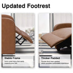 Fauteuil inclinable Furniwell en cuir PU avec assise et dossier rembourrés.