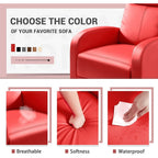 Fauteuil inclinable Furniwell en cuir PU avec assise et dossier rembourrés.