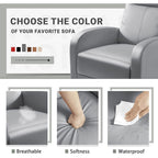 Fauteuil inclinable Furniwell en cuir PU avec assise et dossier rembourrés.