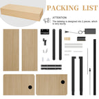 Bureau debout électrique réglable en hauteur Futzca, bureau informatique avec plateau de travail assemblé.