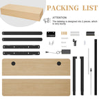 Bureau debout électrique réglable en hauteur Futzca, bureau informatique avec plateau de travail assemblé.