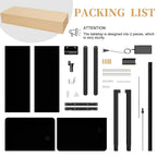 Bureau debout électrique réglable en hauteur Futzca, bureau informatique avec plateau de travail assemblé.